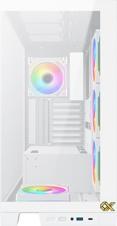 Image du produit Xigmatek Boitier Moyen Tour ATX Endorphin Ultra RGB avec panneaux vitrés (Blanc)