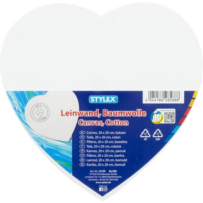 Produktbild Stylex Leinwand Herz 20x20cm 28588 (20 x 20 cm)