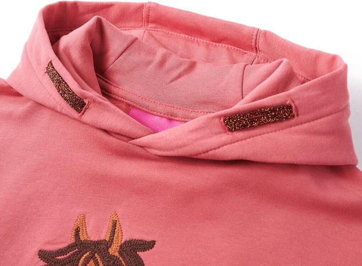 Immagine prodotto VidaXL Maglia con cappuccio per bambini rosa scuro 92,Materiale: 95 % cotone (92)