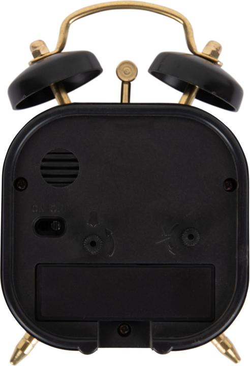 Actual product image Karlsson Classic alarm clock Metallic Glam square Black