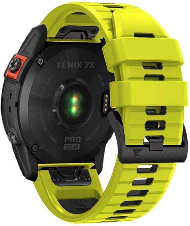 Actual product image Tech-Protect IconBand Pro Strap for Garmin Fenix 3 / 5X / 3HR / 5X Plus / 6X / 6X Pro / 7X - Lime (TPU)