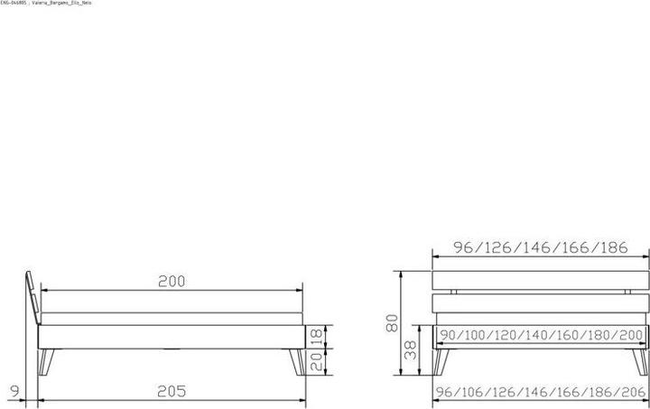 Actual product image Hasena Valeria 20 (180 x 200 cm)