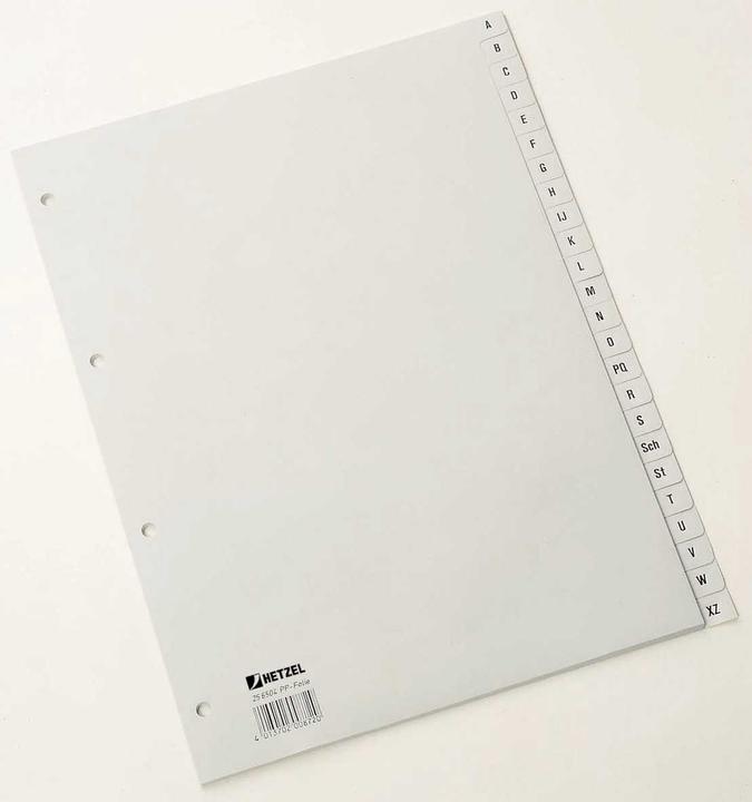 Produktbild Rexel Kunststoff-Register für A4