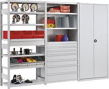 Actual product image eurokraft pro System boltless shelving, plastic coated