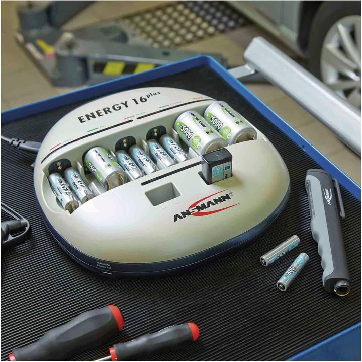 Image du produit Ansmann Énergie 16 Plus (1 pcs, C, D, AA, AAA, 9V Block, Chargeurs sans batterie)