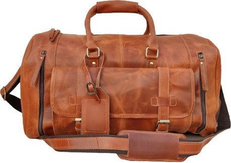 Actual product image Only-Bags.Store Leather duffel bag, handmade leather weekender, gym bag, holiday duffel bag, leather travel bag