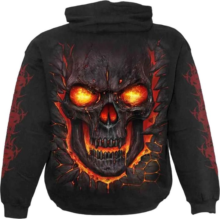 Immagine prodotto Spiral Felpa con Cappuccio Teschio di Lava Adulto Unisex (L)