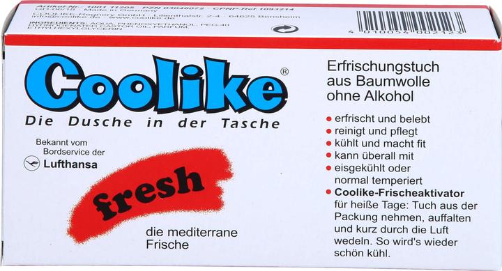 Immagine prodotto Coolike Fresh Erfrischungstücher ohne Alkohol (Lozione detergente, 357.84 ml)
