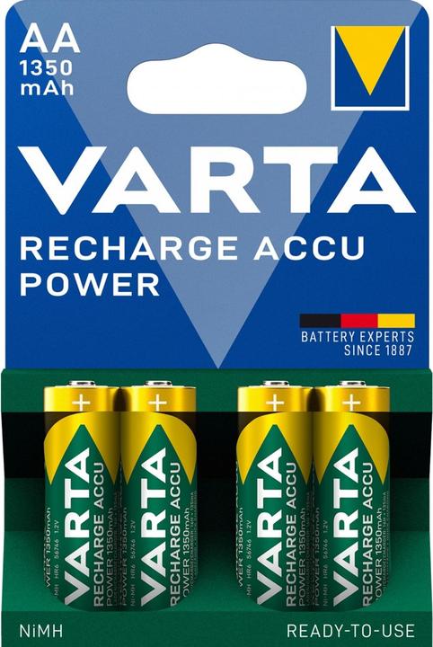 Produktbild Varta Recharge Accu Power (4 Stk., AA, 1350 mAh)