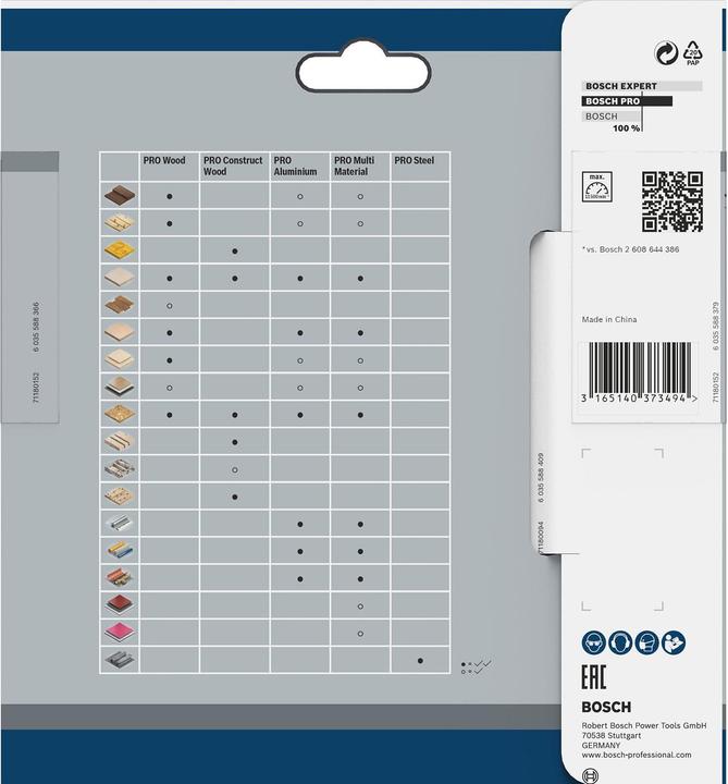 Immagine prodotto Bosch Professional Zubehör Lama circolare per legno PRO, 130 x 2,4 x 20 mm