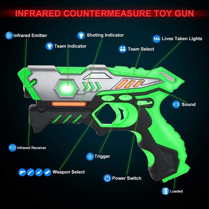 Image du produit Tinoteen Kit pistolet laser tag avec gilets