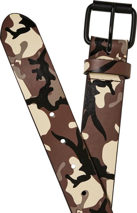 Actual product image Urban Classics Synthetic Leather Camo Belt - 16373 (L)
