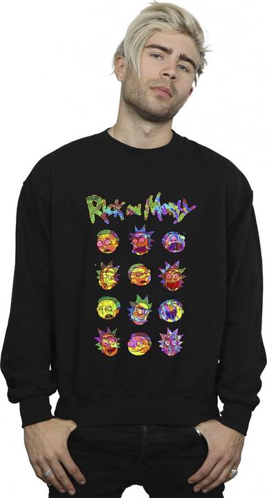 Produktbild Rick And Morty Tie Dye Faces Sweatshirt (XXL)