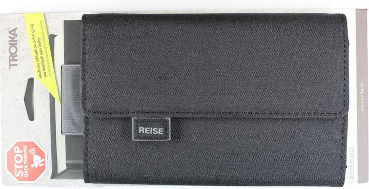 Produktbild Troika REISEBÜRO Organizer-Etui für Reisedokumente, schwarz, grau (Dokumenten- & Geldtasche)