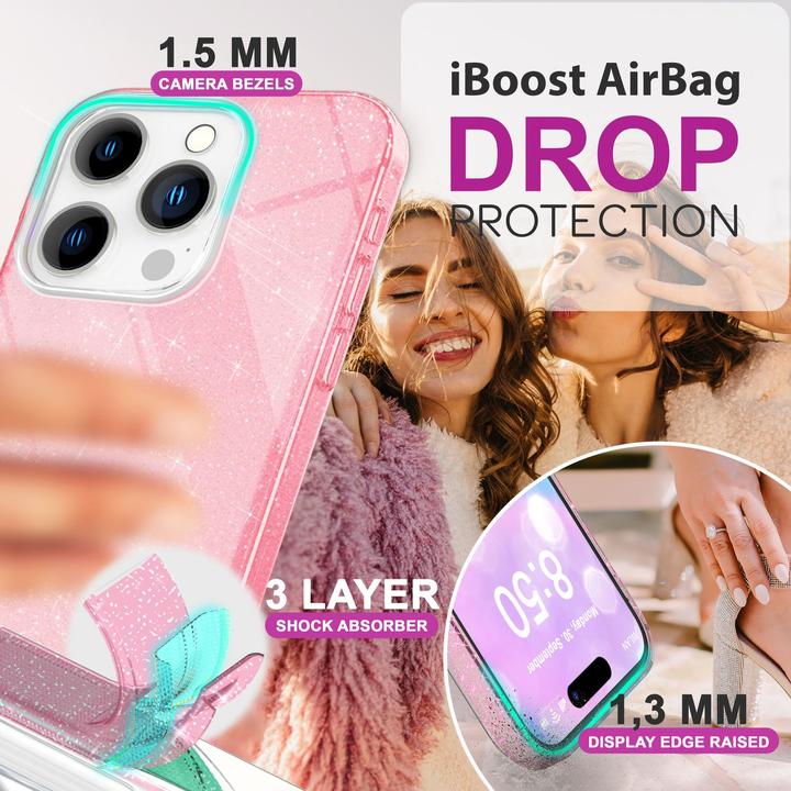 Produktbild Nalia Glitzer Hybrid Hülle (Apple iPhone 16 Pro Max)