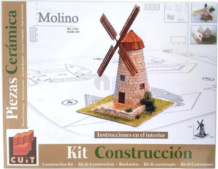 Immagine prodotto Block Cuit. Kit modello 3D in ceramica -Vecchio mulino a vento (20 x 17 x 20 cm)