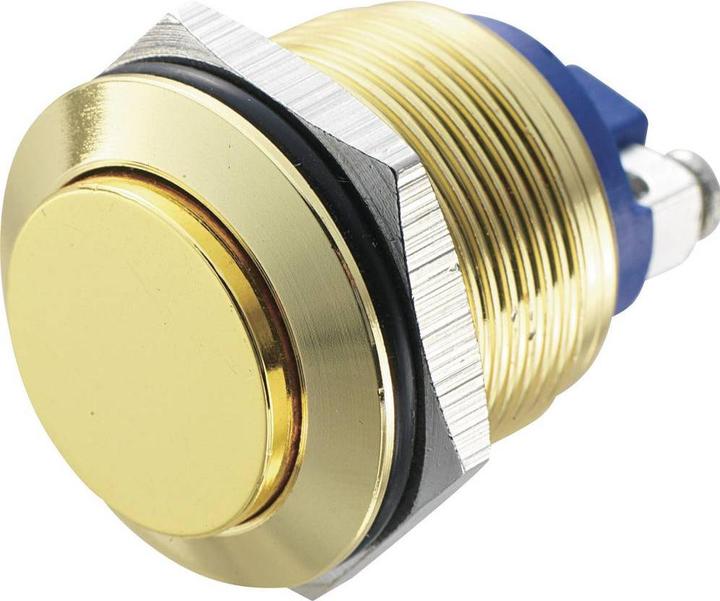 Actual product image Tru Components 701285 GQ 19H-G Vandalism-protected pushbutton 48 V/DC 2 A 1