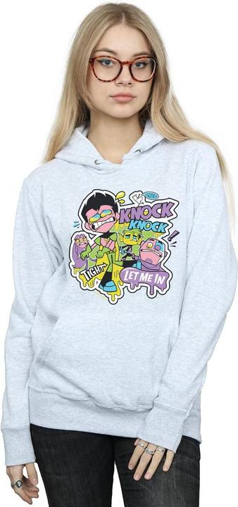 Image du produit - Sweat à capuche TEEN TITANS GO KNOCK KNOCK - Femme (L)