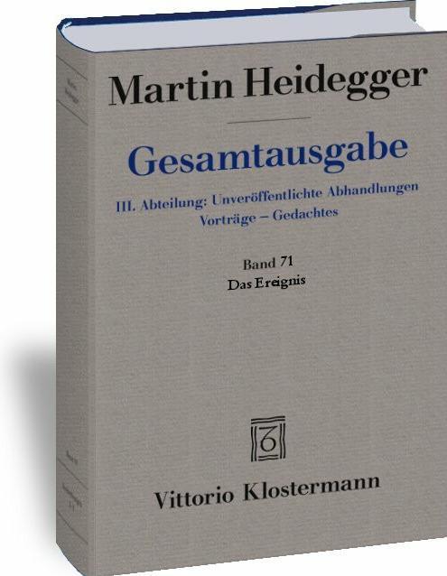 Actual product image The Event (1941/42) (German, Friedrich-Wilhelm Von Herrmann, Martin Heidegger, 2009)