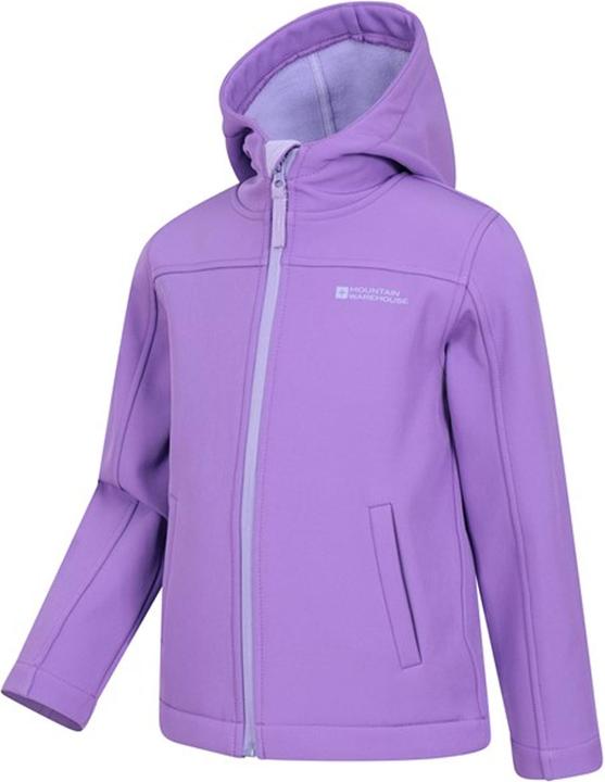Actual product image Mountain Warehouse Childrens/Kids Exodus Water Resistant Soft Shell Jacket (140)