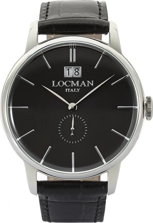 Image du produit Locman Italy Mens Watch 1960 Big Date noir Ref. 0252 (Montre analogique, 41 mm)