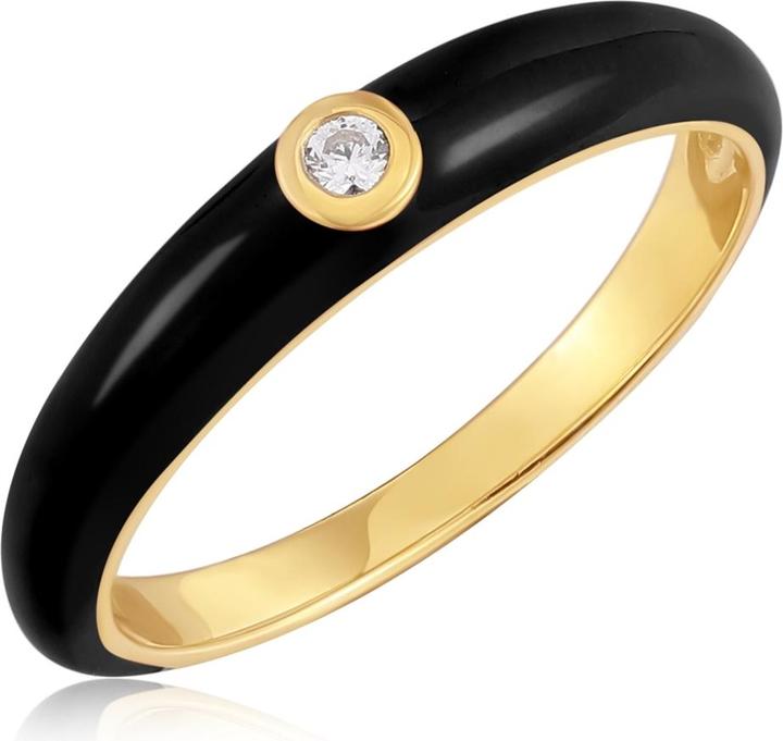 Produktbild Glanzstücke München Damen Sterling Silber Zirkonia Gelbgold - 33840 (48, 925 Silber)