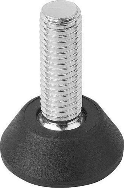 Produktbild Kipp Stellfuss K0674, Polyamid, rund