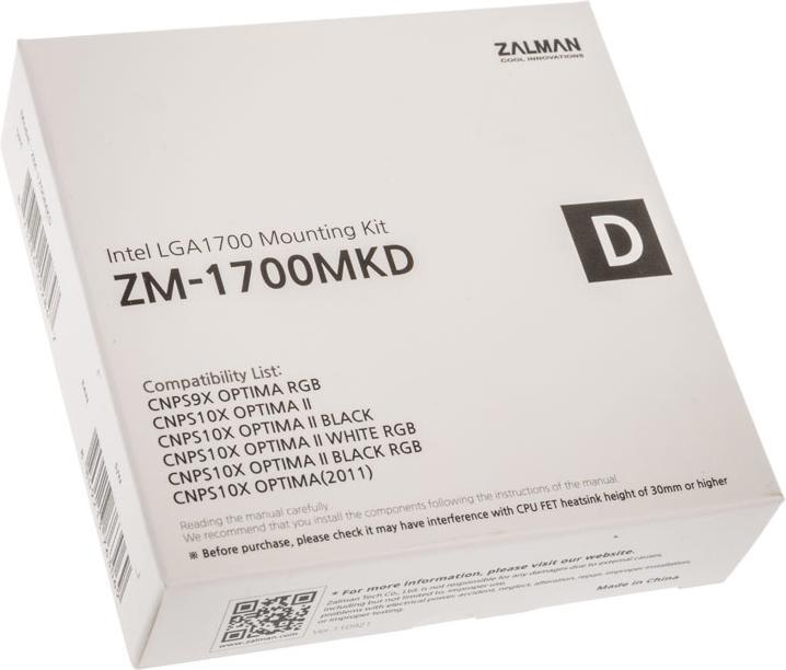 Image du produit Zalman ZM-1700MKD Kit de montage Intel LGA 1700