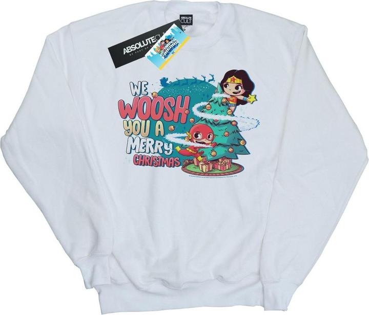 Image du produit - Sweat SUPER FRIENDS WE WHOOSH YOU A MERRY CHRISTMAS - Fille (140, 146)
