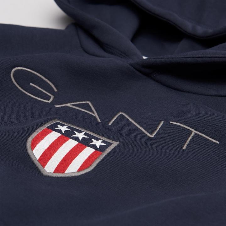 Actual product image GANT Sweatshirt Sporty Comfortable Fit Shield Hoodie - 17740 (146)