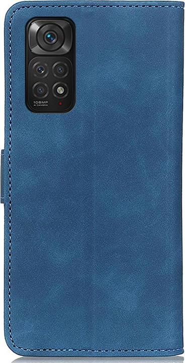 Actual product image Cover-Discount Xiaomi Redmi Note 11 / 11S - leather case cover blue (Xiaomi Redmi Note 11)
