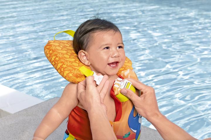 Image du produit Bestway Gilet de sauvetage Puddle Jumper® Petite baleine avec housse textile, 0-2 ans (Jusqu'à 15Kg)