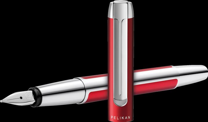 Immagine prodotto Pelikan Penna stilografica PURA P40 Bordeaux M confezione regalo (Argento, Bordeaux, 1 x)