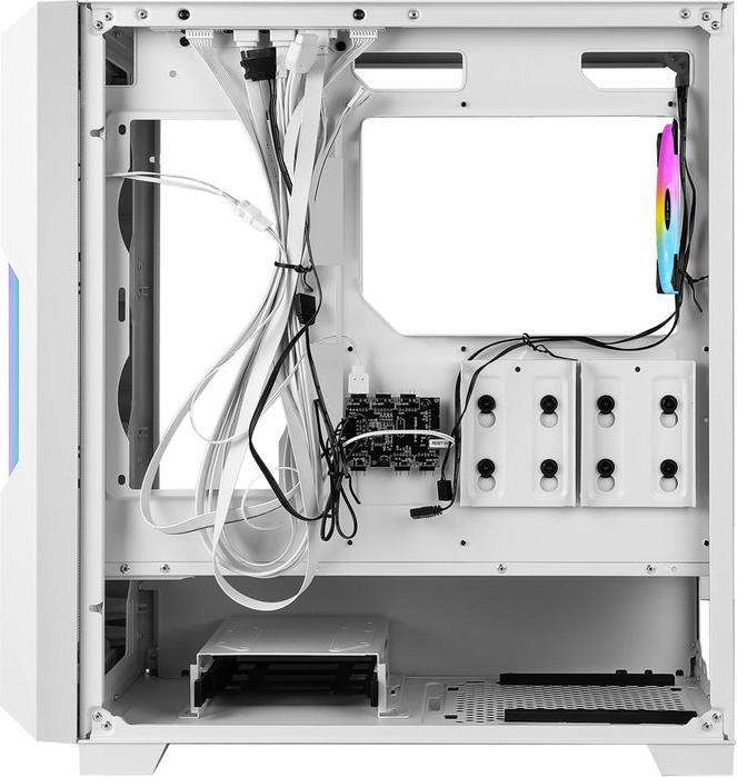 Produktbild Azza Guardian 520WG GAMING Miditower Weiss RGB Glassgitter retail (mATX, ITX, ATX)