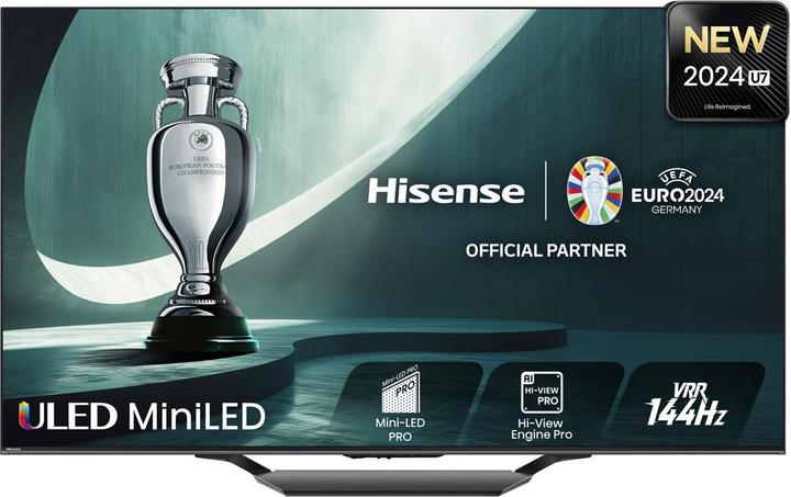 Actual product image Hisense TV 55U7NQ (55", Mini-LED, 4K, 2024)