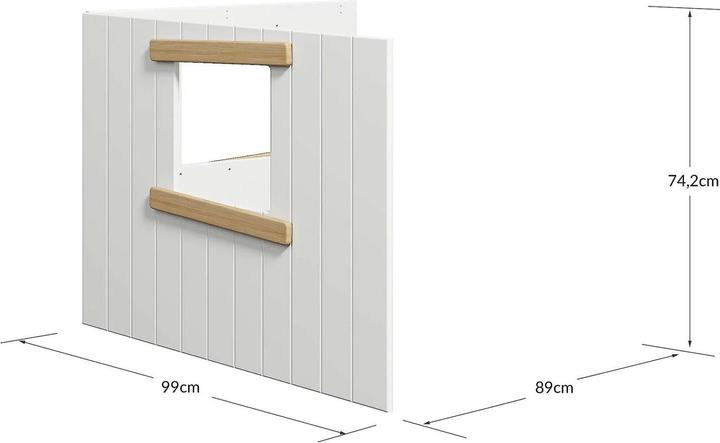 Produktbild Flexa Baumhaus-Paneele für halbhohe Betten/Eiche