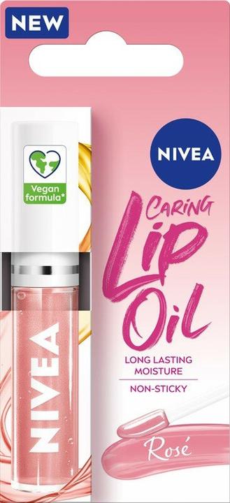 NIVEA Caring Lip Oil Rose Lip Oil 5.5 Ml (5.50 ml)