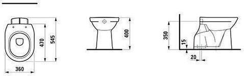 Produktbild Laufen Stand-WC PRO Tiefspüler, 6 l bahamabeige