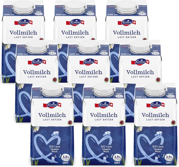 Emmi IP Suisse Vollmilch 3.5% UHT 12 x 0.5 l (12 x 50 cl)