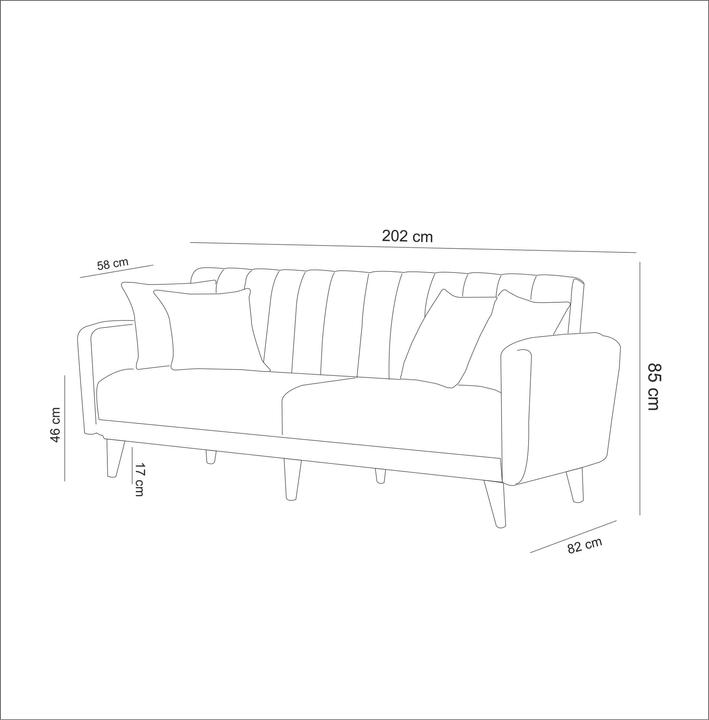 Image du produit Atelier del Sofa Lily (3 places)
