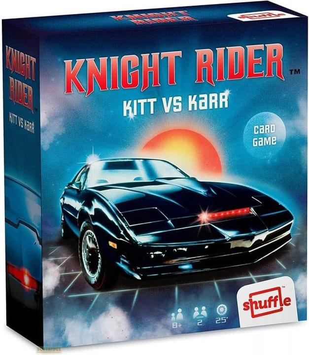 Actual product image Cartamundi Knight Rider card game Kitt vs. Karr Retro