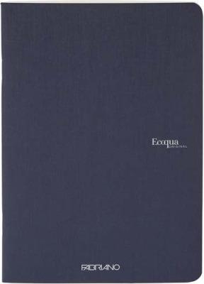 Actual product image Fabriano Notebook EcoQua stapled squared Dark (A5, Checked)