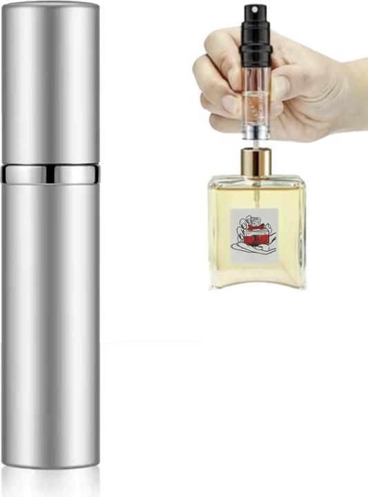 Produktbild XXL-Parfum Nachfüllbarer Mini Parfümzerstäuber 5ml Travel Size silver (5 ml)