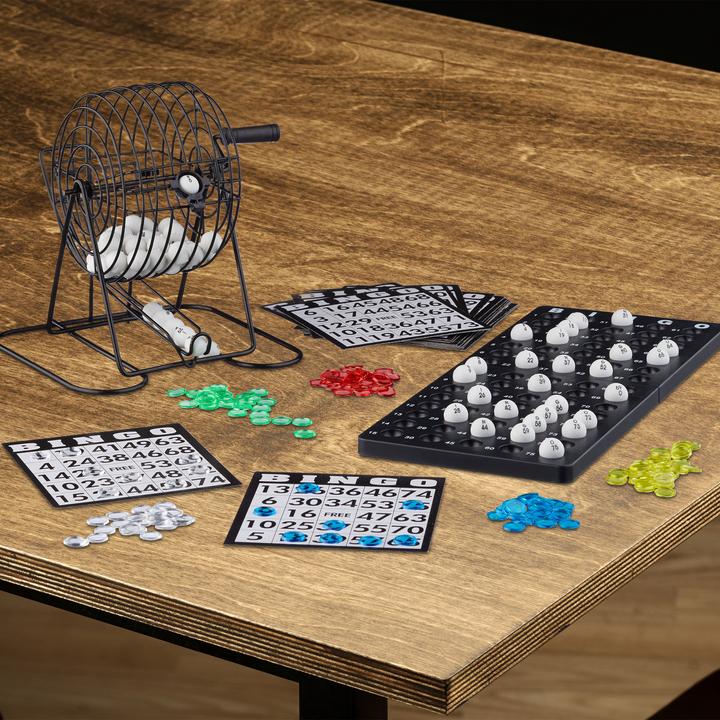 Image du produit Relaxdays Jeu de bingo avec tambour de tirage (Anglais)