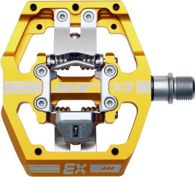 Actual product image HT X3 downhill pedal gold
