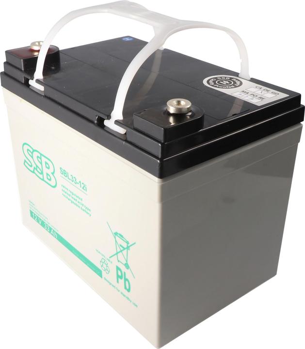 Produktbild SSB SBL33-12i 12V 33Ah Bleiakku AGM Blei Gel Akku (12 V, 33 Ah)