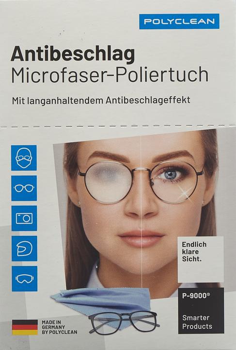 Immagine prodotto Polyclean Antibeschlag Microfaser Poliertuch 10 Stunden 160 Anwendungen