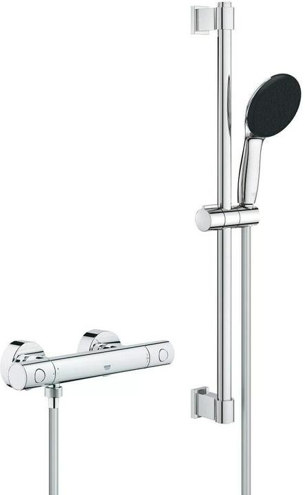 Produktbild Grohe Precision Get QuickFix Thermostat-Duscharmatur und Vitalio Start 110 Brausestangenset, Länge 600mm