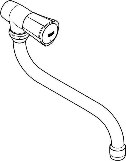 Actual product image Grohe Costa outlet valve DN15 30484001