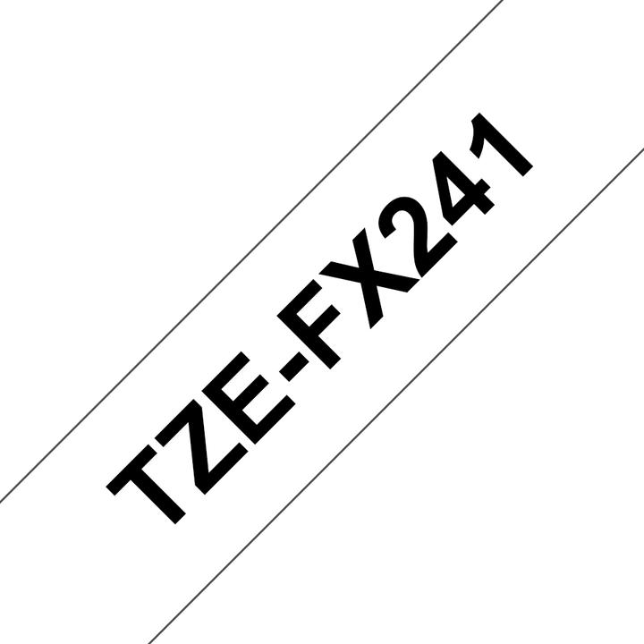 Actual product image Brother TZeFX241 (2 cm, White)